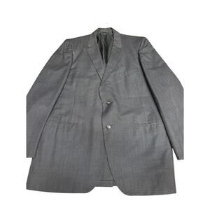 VTG‎ "Town Clad" Pennys Mens BLAZER Gray & Black SZ NO SIZE TAG PLZ SEE MEASURE.